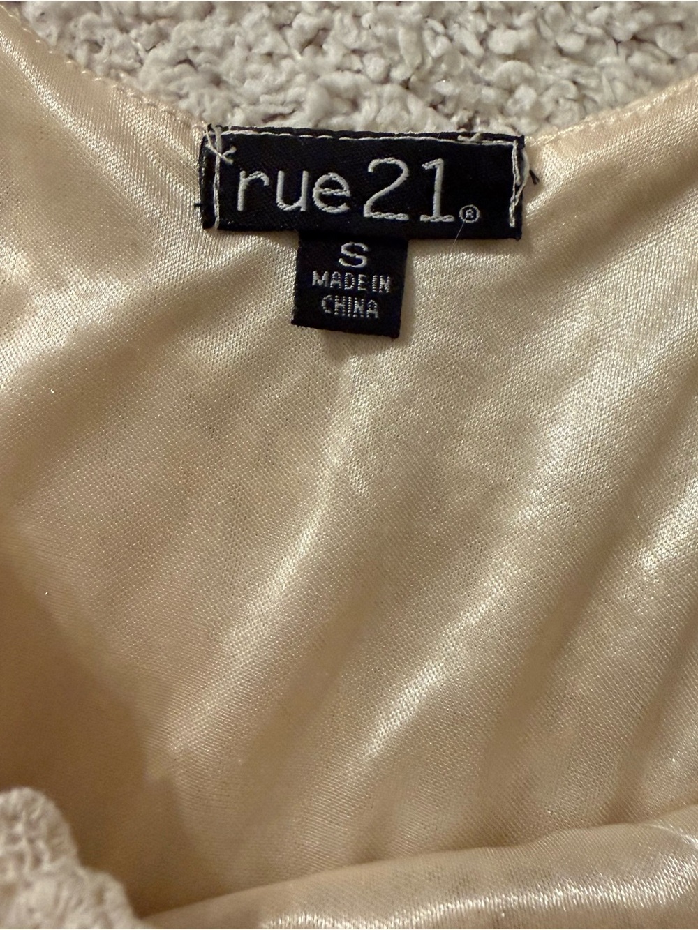 Rue21 Cream Lace Tiered Sleeveless Dress - Picture 8 of 9